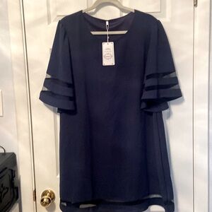 Zesica XL Navy Dark Blue Dress, new with tag (NWT)
